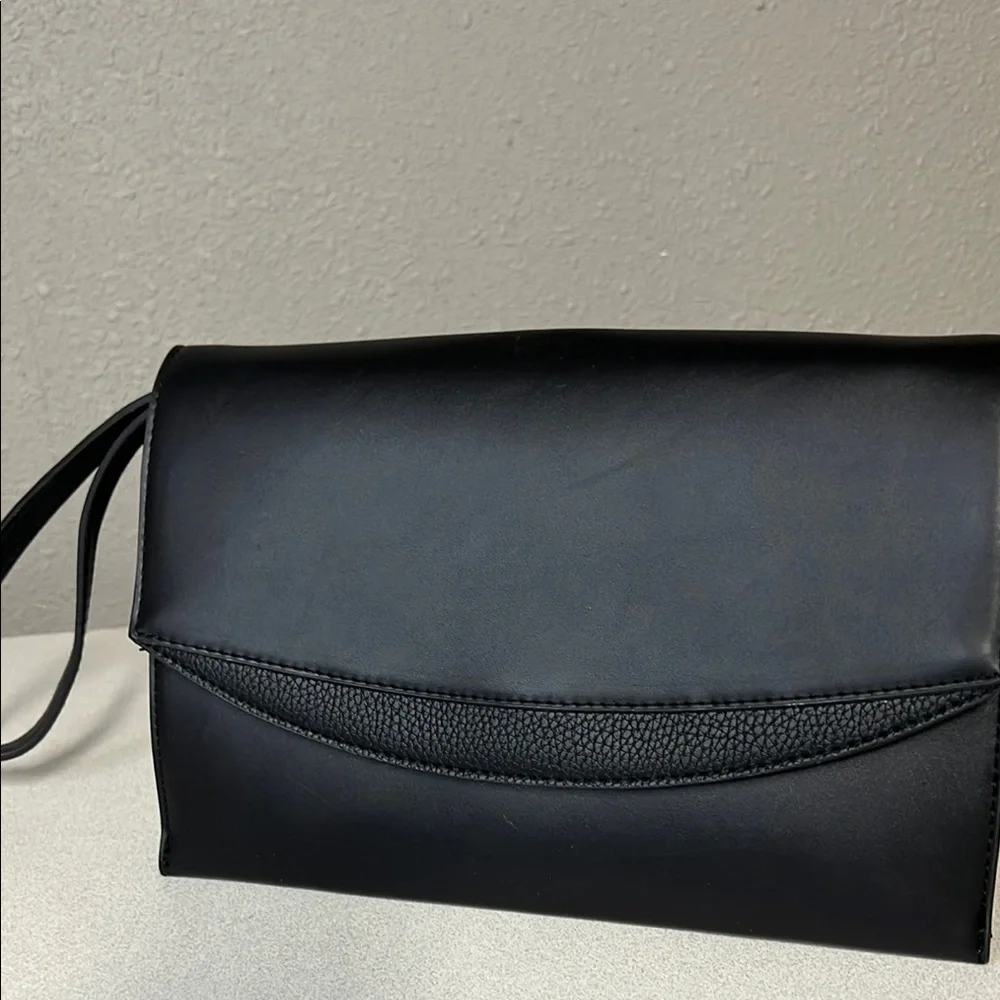 A New Day Sleek Black Clutch